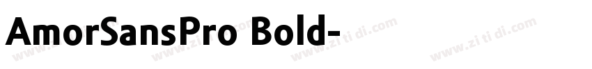 AmorSansPro Bold字体转换